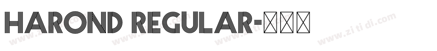 Harond Regular字体转换 Harond Regular字体转换